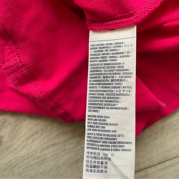 Abercrombie Long Sleeves Tee with Hoodie Embroidered. Large Pink - Picture 9 of 13